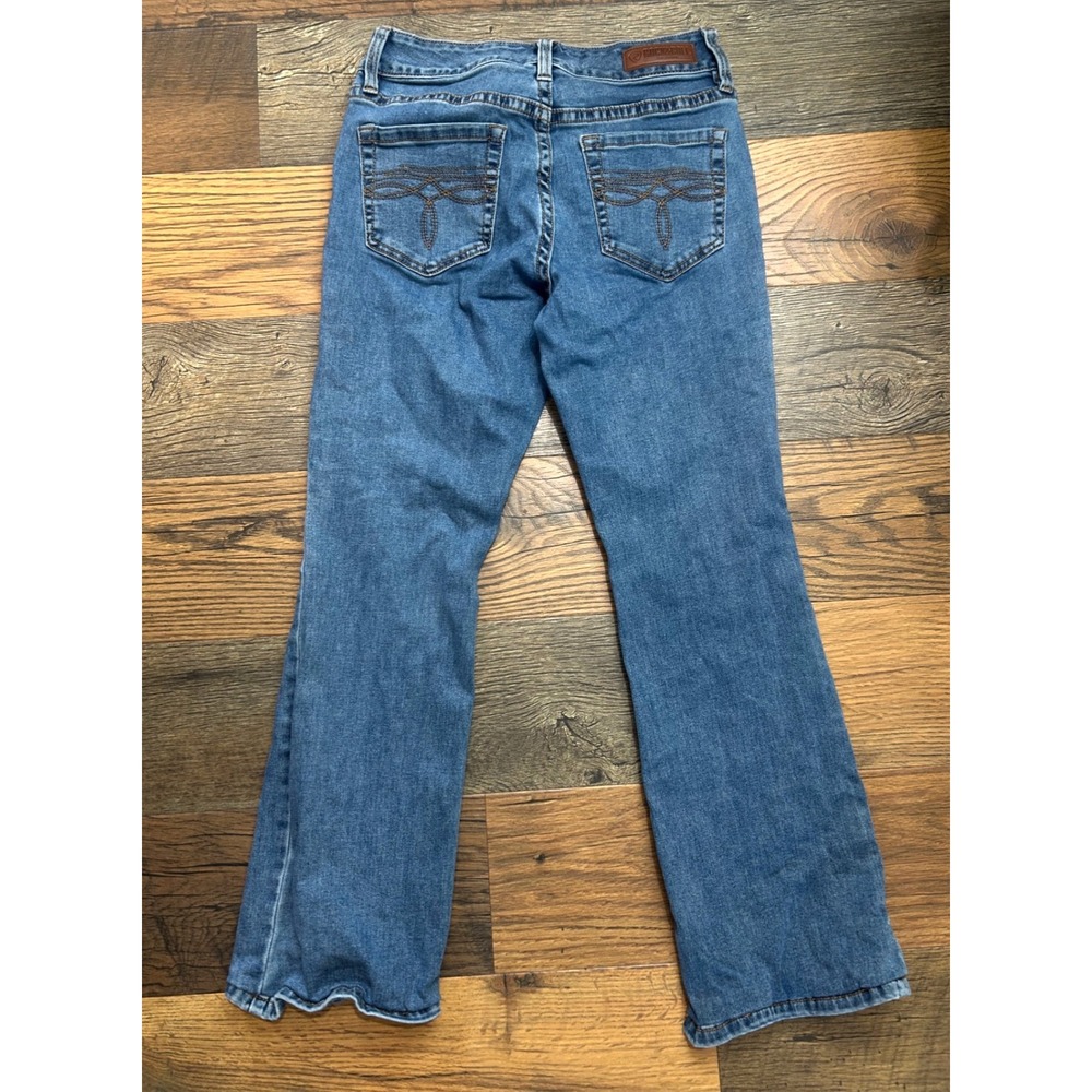Rock & Roll Denim Womens‎ Mid Rise Bootcut Jeans Blue W28 L30 Stretch Western - Picture 2 of 12